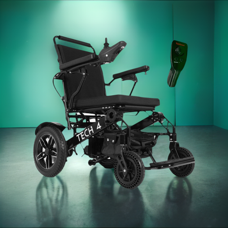 Tech 4 remote-controlled foldable power wheelchair