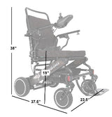 Pegasus 39 lb Lightweight Folding Carbon Fiber Electric Wheelchair