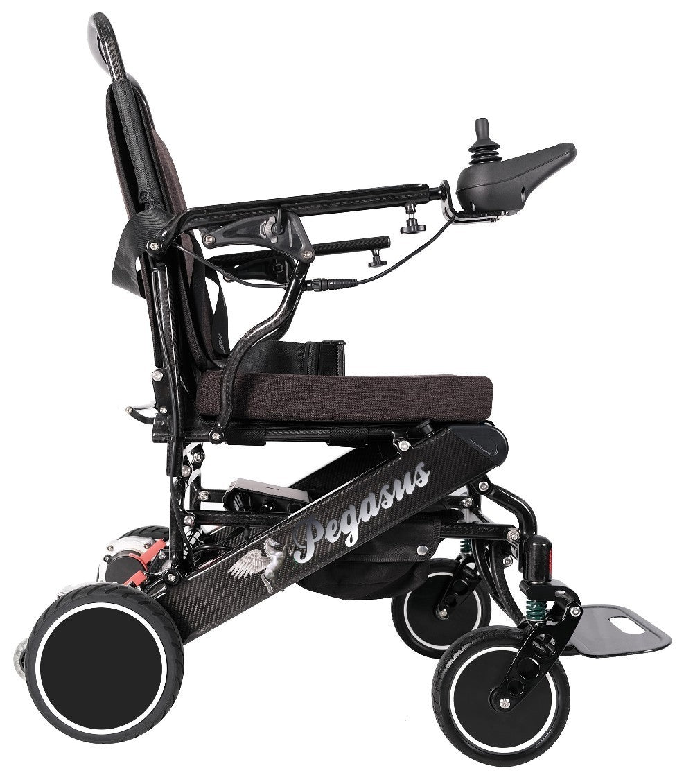 Open Box Pegasus Carbon Fiber Lightweight Folding Electric Wheelchair